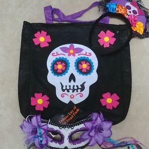 Halloween bag, mask & headband